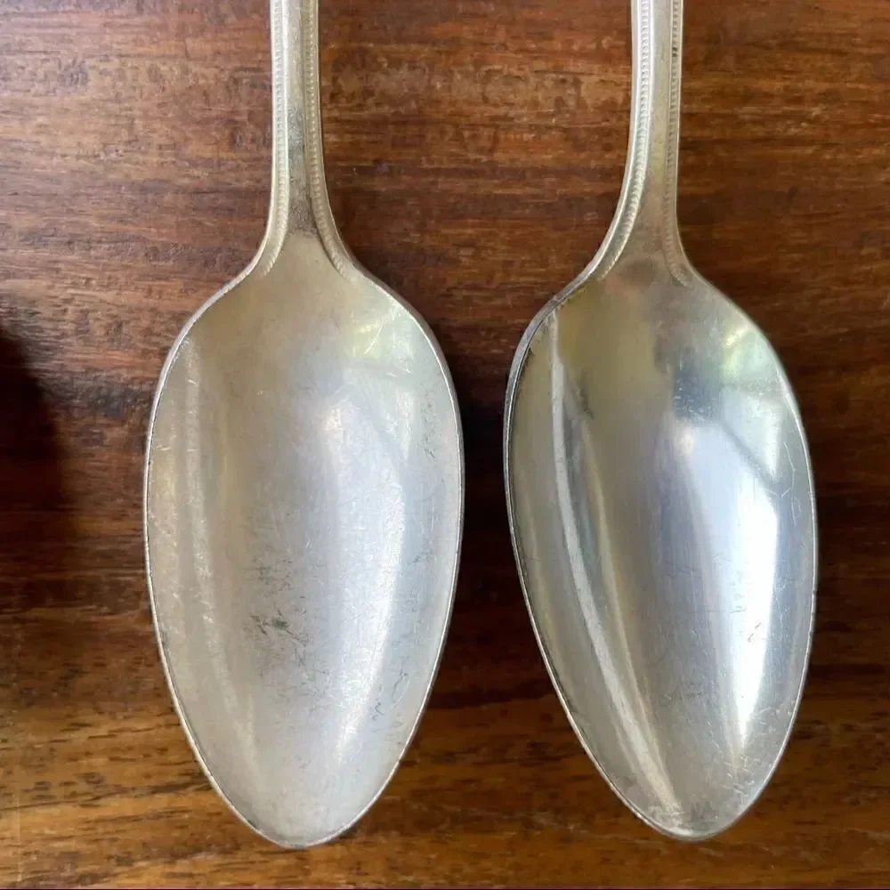 Antique 1921 Oneida Community Plate Grosvenor Teaspoons Set of 6 With Monogram
